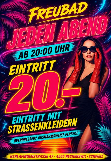 Abendeintritt im Freubad